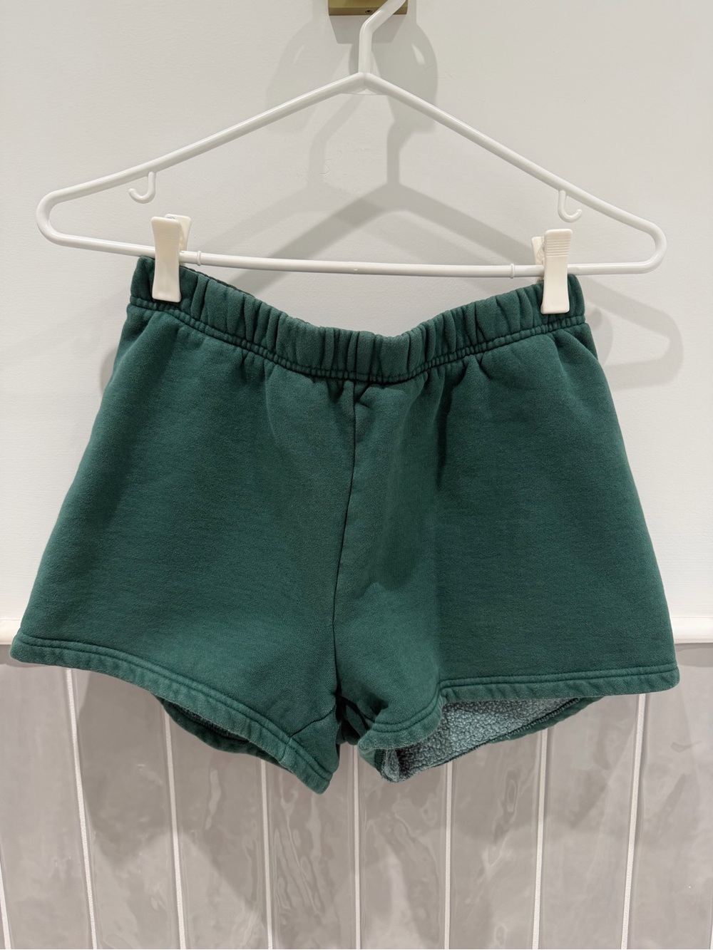 Women’s Dark Green TNA Cozy Fleece Shorts